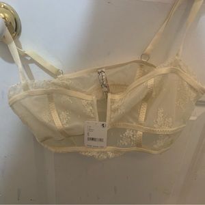 FREE PEOPLE CREAM BRALETTE